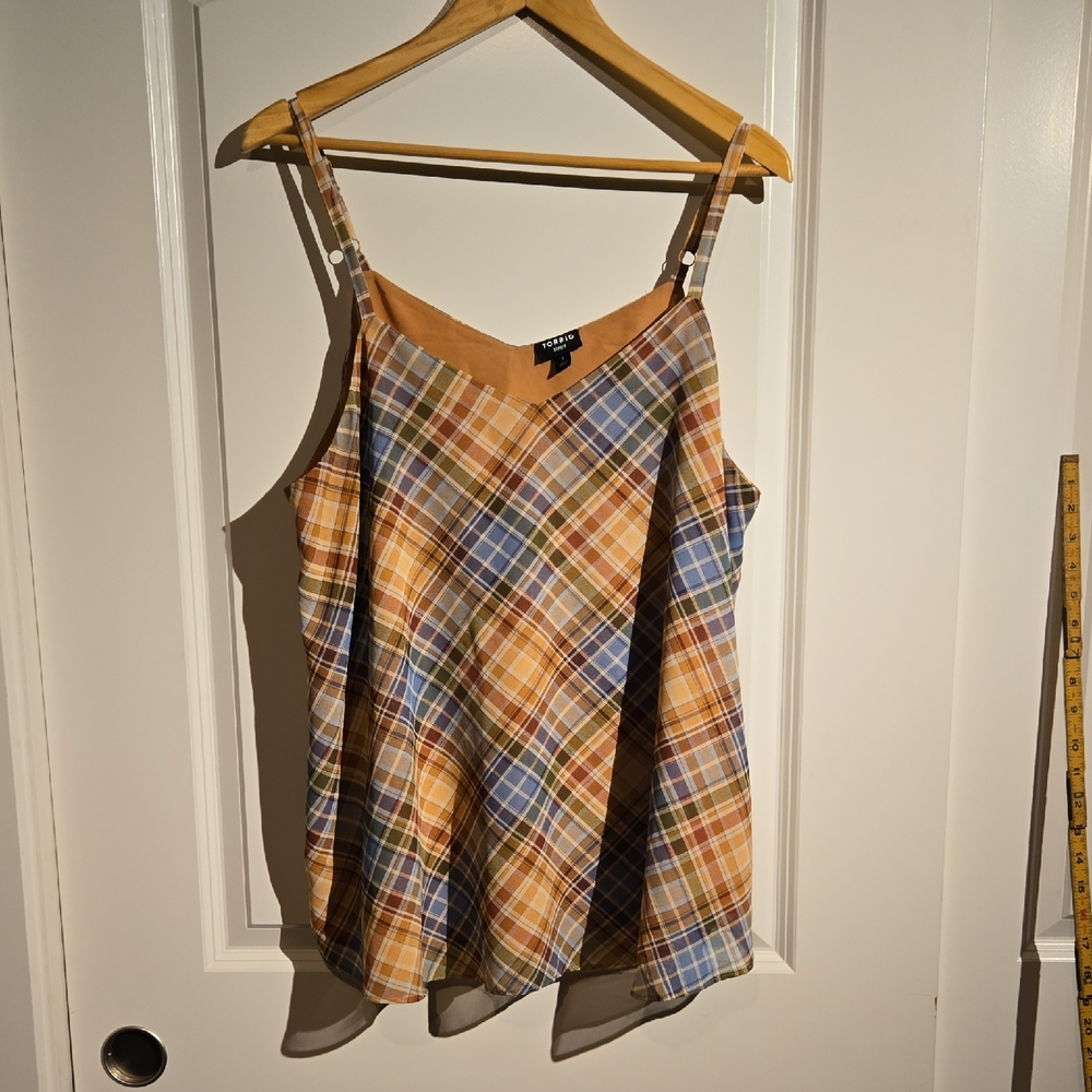 Zara Multicolor Plaid Camisole